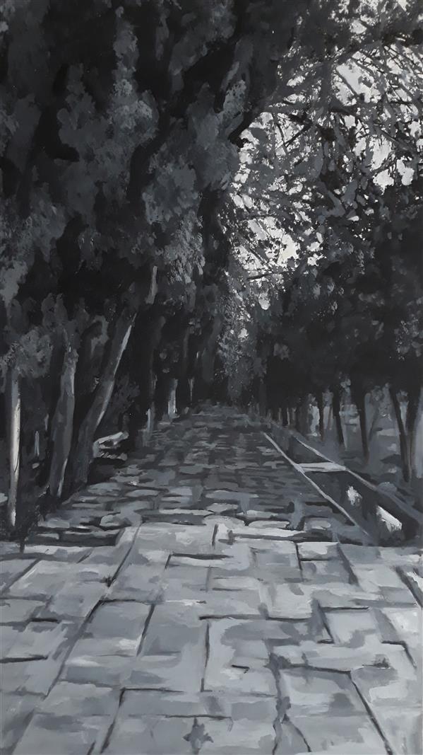 هنر نقاشی و گرافیک محفل نقاشی و گرافیک سحر حسنلو باغ ارم شیراز #کار شده روی مقوا
#تکنیک_آلاپریما (نقاشی سریع کمتر از ۱ ساعت) #نقاشی #منظره #رنگ_روغن  اثر #اورجینال