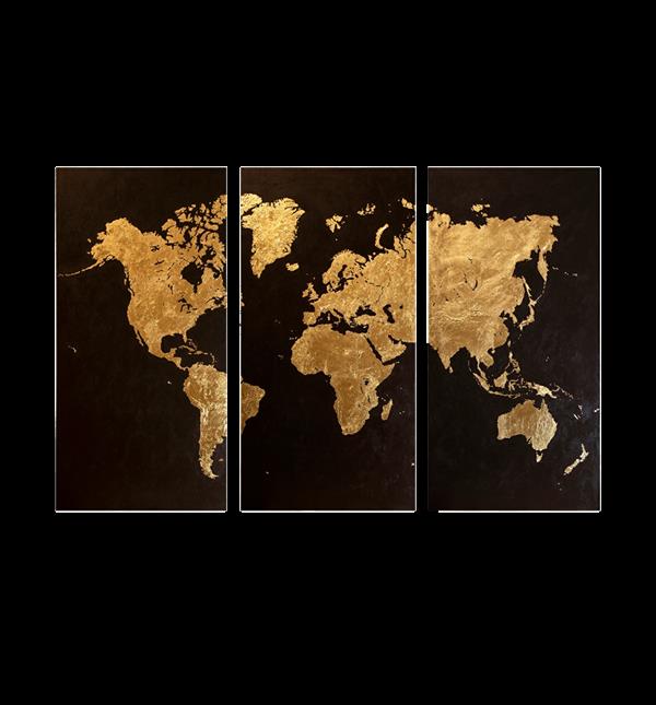 هنر نقاشی و گرافیک محفل نقاشی و گرافیک مینا عشرتی پور (moonia design) 🌏🌎🌍
دنیا همه هیچ و کار دنیا همه هیچ
ای هیچ برای هیچ بر هیچ مپیچ
.
تابلو نقاشی طرح نقشه جهان
کارشده با ورق طلا به صورت نقش برجسته
ابعاد:  100cm×150cm
.
#نقاشی_مدرن #نقاشی_میکس_مدیا #دکوراسیون_داخلی #تابلو_مدرن
#نقاشی
#moonia_design #mooniadesign #minaeshratipour #mina_eshratipour