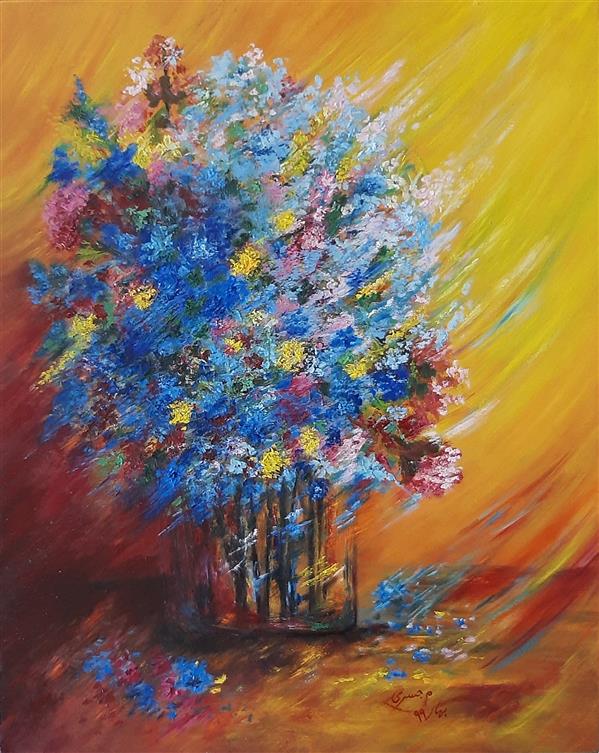 هنر نقاشی و گرافیک محفل نقاشی و گرافیک مستانه جسری رنگ روغن روی بوم
