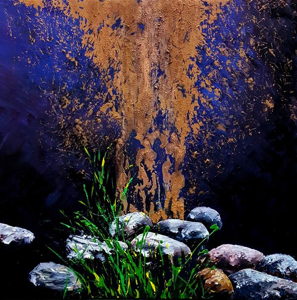 هنر نقاشی و گرافیک محفل نقاشی و گرافیک Abdolreza Rabeti  این اثر فیگوراتیو با تکنیک ترکیب مواد بر روی بوم با نگاهی به مشکلات زیست محیطی در سایز ۹۰ ×۹۰ سانتیمتر کار شده است