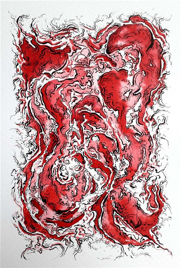 هنر نقاشی و گرافیک محفل نقاشی و گرافیک نوید خرم‌دل نام اثر : ترس 
تکنیک : اکولین و مرکب روی مقوا 
سبک:آبستره اکسپرسیون
سایز: ۱۲×۱۷ سانتی‌متر

#abstract #abstraction #abstractexpresion 
#آبستره