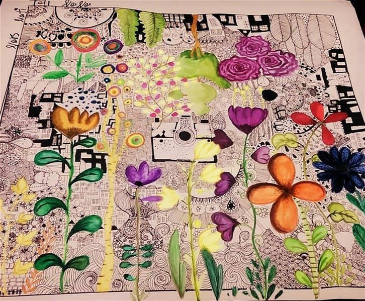 هنر نقاشی و گرافیک محفل نقاشی و گرافیک طیبه محمودی ابعاد:۵۱×۵۰
متریال: راپید،ابرنگ