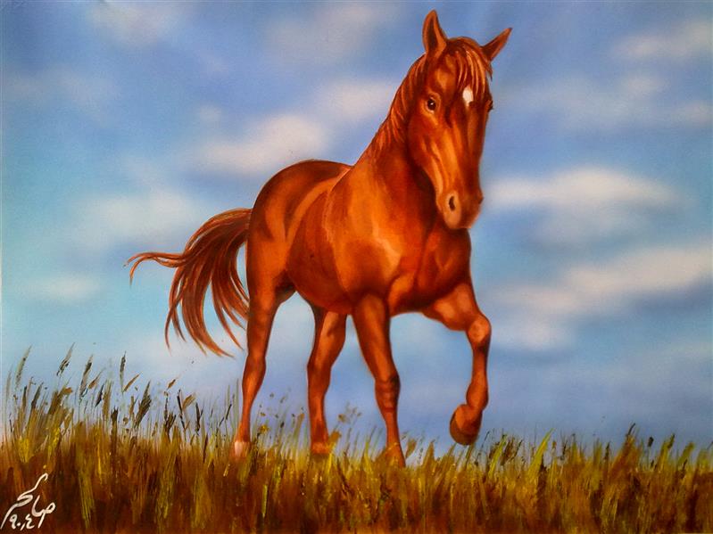 هنر نقاشی و گرافیک محفل نقاشی و گرافیک صالحه السادات هدایتی ابعاد 50 × 70