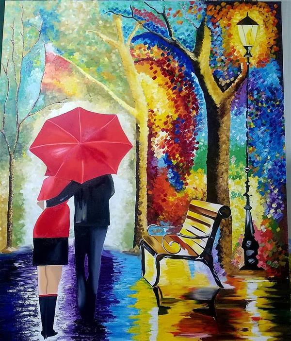 هنر نقاشی و گرافیک محفل نقاشی و گرافیک سمانه کریمی # تکنیک :رنگ روغن#سایز : 120×100