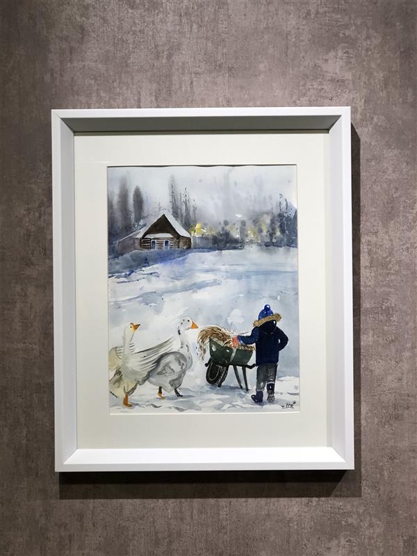 هنر نقاشی و گرافیک محفل نقاشی و گرافیک متین روئین تن زمستان
تکنیک آبرنگ
ابعاد: ۳۴* ۴۳