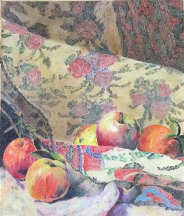 هنر نقاشی و گرافیک محفل نقاشی و گرافیک سمیرا اکبری فر #مداد رنگی #نقاشی #میوه #فرش 
#pencil #painting #fruit #carpet
سایز 50×70
