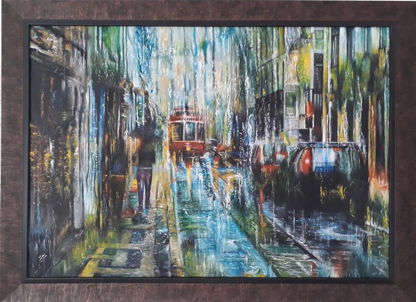 هنر نقاشی و گرافیک محفل نقاشی و گرافیک مریم صبوحی شهر بارانی.#رنگ روغن#رئال
ابعاد:50*70
همراه با قاب