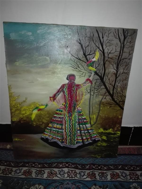 هنر نقاشی و گرافیک محفل نقاشی و گرافیک طیبه قرقانی تابلوی رقص ایل
رنگ وروغن 
سایز۵۰*۷۰