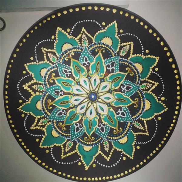 هنر نقاشی و گرافیک محفل نقاشی و گرافیک طیبه قرقانی تکنیک گواش روی سفال