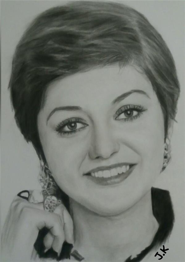 هنر نقاشی و گرافیک محفل نقاشی و گرافیک جواد خالوندی #گوگوش #googoosh #طراحی_چهره