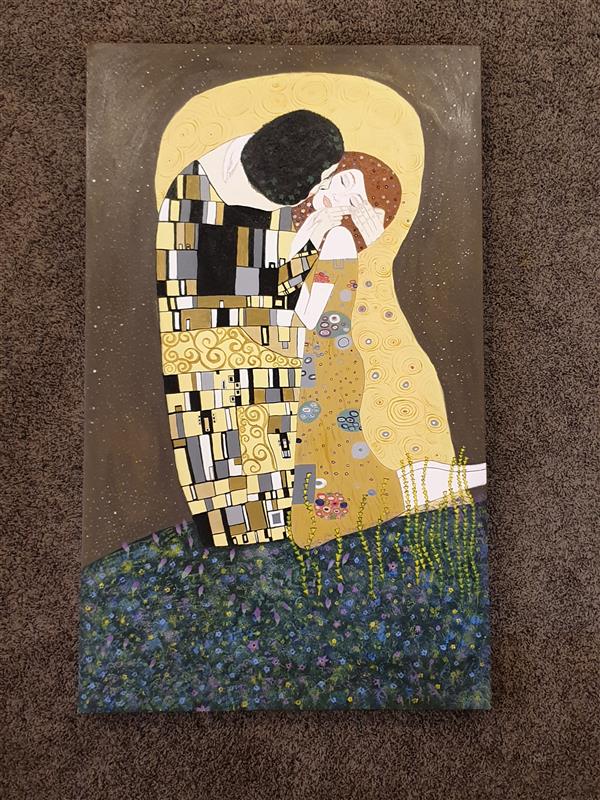هنر نقاشی و گرافیک محفل نقاشی و گرافیک آزاده هجری #Kiss by gustav klimt
برگرفته از نقاشی kiss