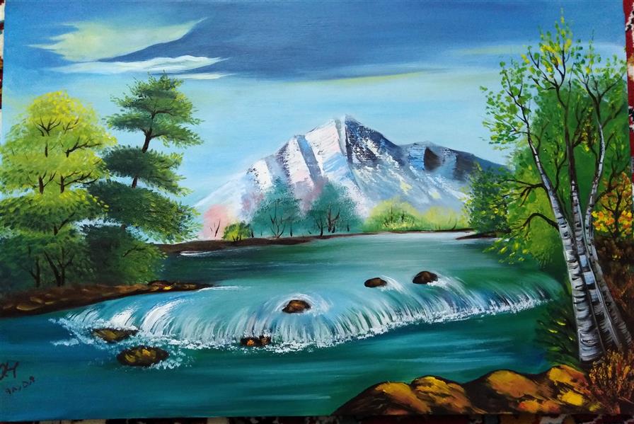 هنر نقاشی و گرافیک محفل نقاشی و گرافیک حنانه صابری اولین کاررنگ روغن