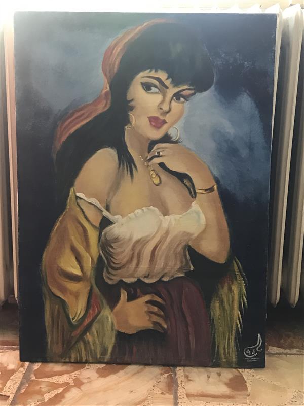 هنر نقاشی و گرافیک محفل نقاشی و گرافیک صدف نوری نقاشی رنگ روغن رئال پورتره
