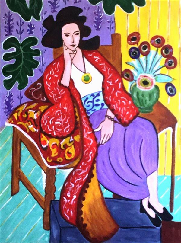 هنر نقاشی و گرافیک محفل نقاشی و گرافیک mana golian #matisse#70*50