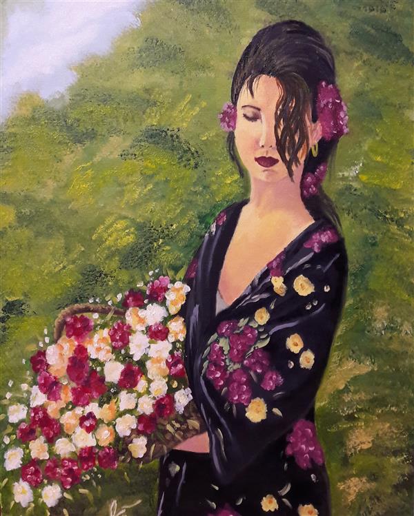 هنر نقاشی و گرافیک محفل نقاشی و گرافیک سمیرا محمدی تابلوی رنگ روغن، ابعاد ۴۰×۳۰
