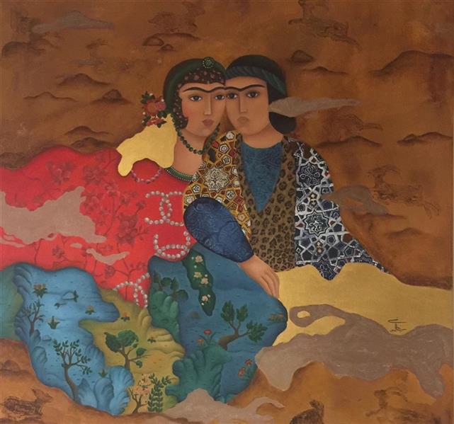 هنر نقاشی و گرافیک محفل نقاشی و گرافیک مینا معارفی رنگ روغن روی بوم