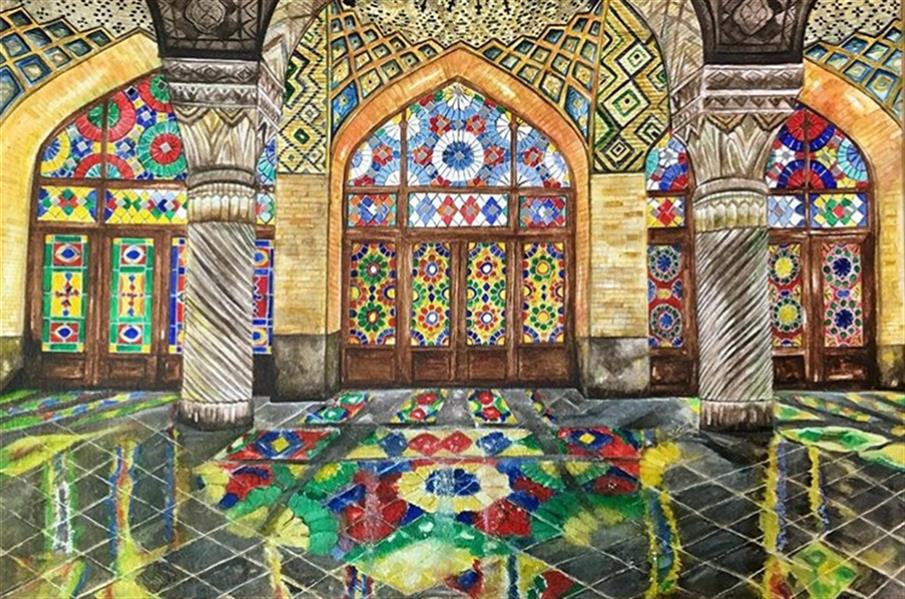 هنر نقاشی و گرافیک محفل نقاشی و گرافیک پریسا  تکنیک:آبرنگ،ابعاد:٤٠*٦٠