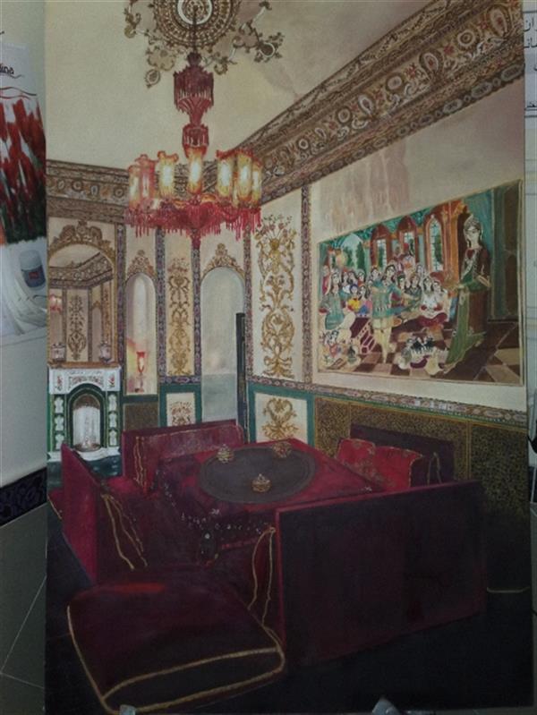 هنر نقاشی و گرافیک محفل نقاشی و گرافیک محمدمنافلویان کاخ صاحبقرانیه 100*70 رنگ روغن