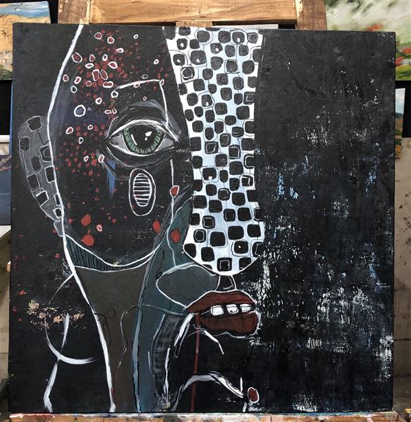 هنر نقاشی و گرافیک محفل نقاشی و گرافیک مرجان اسکندری تنهایی #اکرلیک روی بوم ۶۰*۴۰