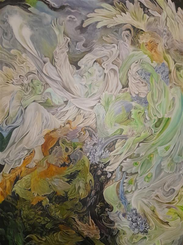هنر نقاشی و گرافیک محفل نقاشی و گرافیک Marjan yarmohammadi رنگ و روغن روی بوم