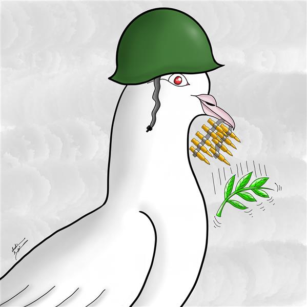 هنر نقاشی و گرافیک محفل نقاشی و گرافیک ابراهیم سِلکی #کبوتر_صلح