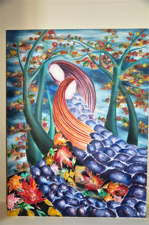 هنر نقاشی و گرافیک محفل نقاشی و گرافیک مرجان یزدیان ابعاد اثر ٦٠ در ٨٠ و رنگ روغن میباشد