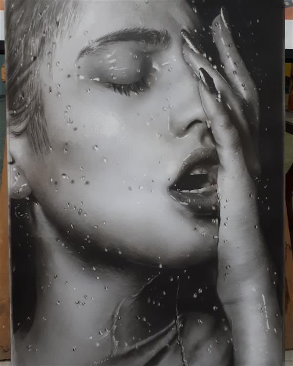 هنر نقاشی و گرافیک محفل نقاشی و گرافیک دوستعلی شعبانی  ۰۹۱۱۱۹۶۱۶۶۴   shabani-art@ #تابلوخیس #هایپر رئال  ۷۰×۵۰
تکنیک سیاهقلم  پودر ذغال و کنته