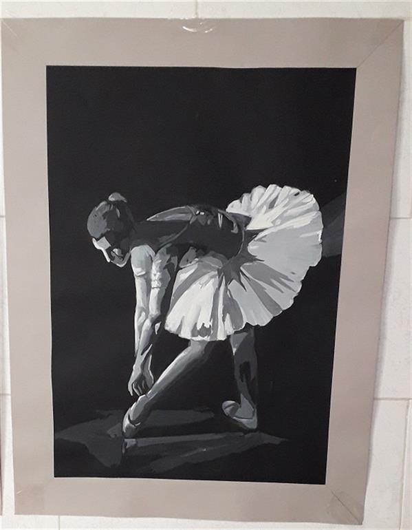 هنر نقاشی و گرافیک محفل نقاشی و گرافیک راضیه آقاجانی تکنیک گواش بر مقوا
بدون قاب
#رئال
#رقص باله
#Ballet dance