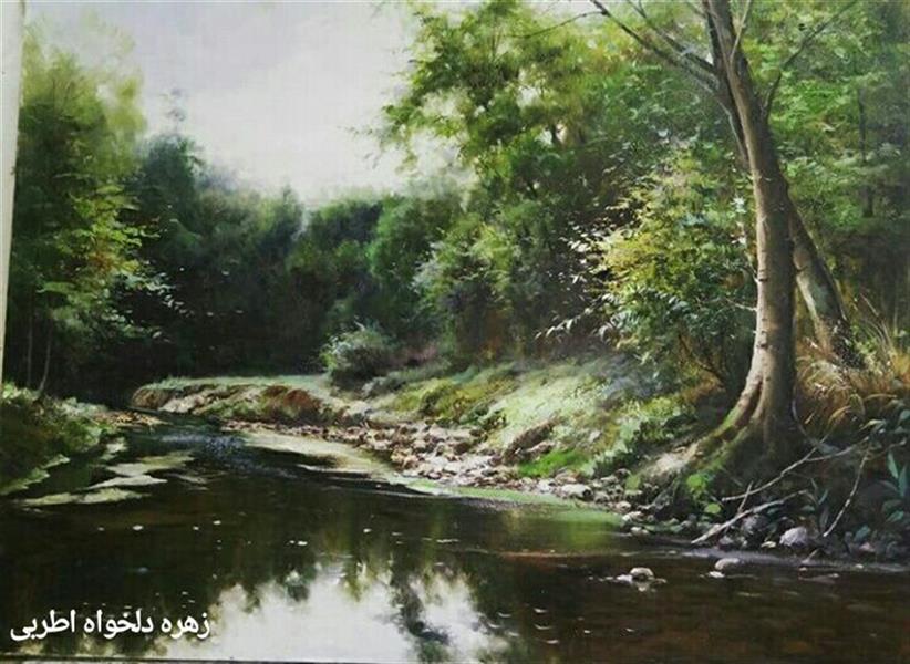 هنر نقاشی و گرافیک محفل نقاشی و گرافیک زهره دلخواه  طبیعت _تکنیک اثر رنگ روغن