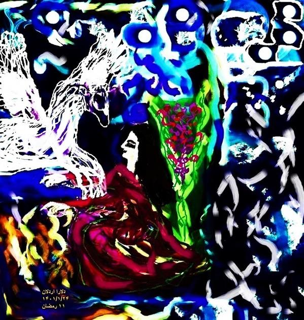 هنر نقاشی و گرافیک محفل نقاشی و گرافیک delaram ardalan اسم اثر : گردش روح نیکوکار