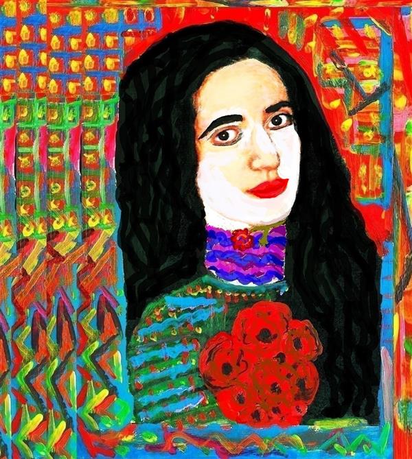 هنر نقاشی و گرافیک محفل نقاشی و گرافیک delaram ardalan ماه چهره من