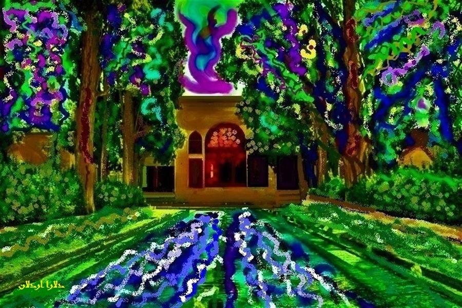 هنر نقاشی و گرافیک محفل نقاشی و گرافیک delaram ardalan اسم اثر : باغ ایرانی # دلارا اردلان