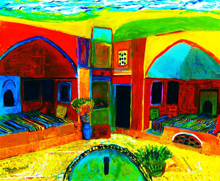 هنر نقاشی و گرافیک محفل نقاشی و گرافیک delaram ardalan عنوان تابلوی نقاشی : خانه # دلارا اردلان