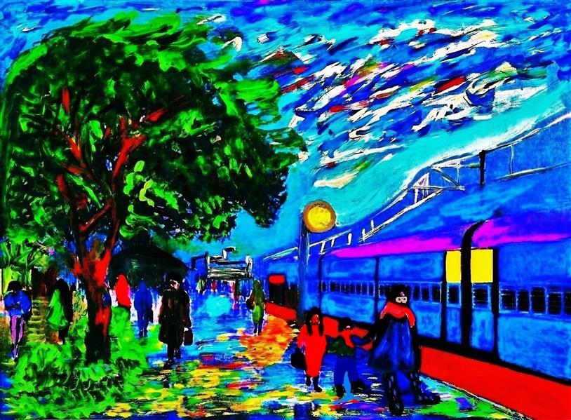 هنر نقاشی و گرافیک محفل نقاشی و گرافیک delaram ardalan عنوان : قطار