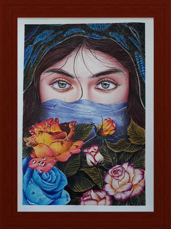 هنر نقاشی و گرافیک محفل نقاشی و گرافیک علیرضا میرابی نقاشی با خودکار رنگی سایزآ۳