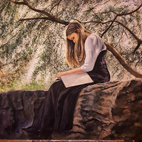 هنر نقاشی و گرافیک محفل نقاشی و گرافیک آزیتا کهن سال گواش 77×70