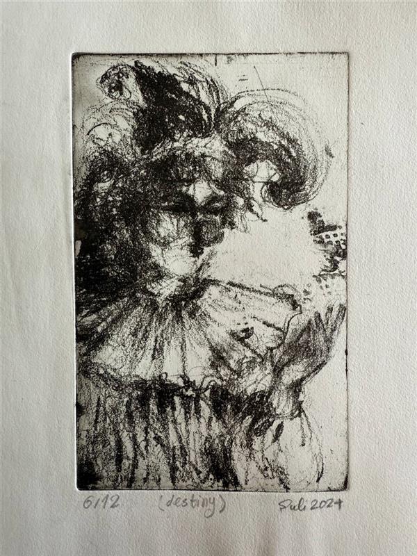 هنر نقاشی و گرافیک محفل نقاشی و گرافیک سولماز راشدزاده (تقدیر) 
چاپ دستی سافتگراند
روی مقوای رزسپینا 
با قاب پی وی سی 
