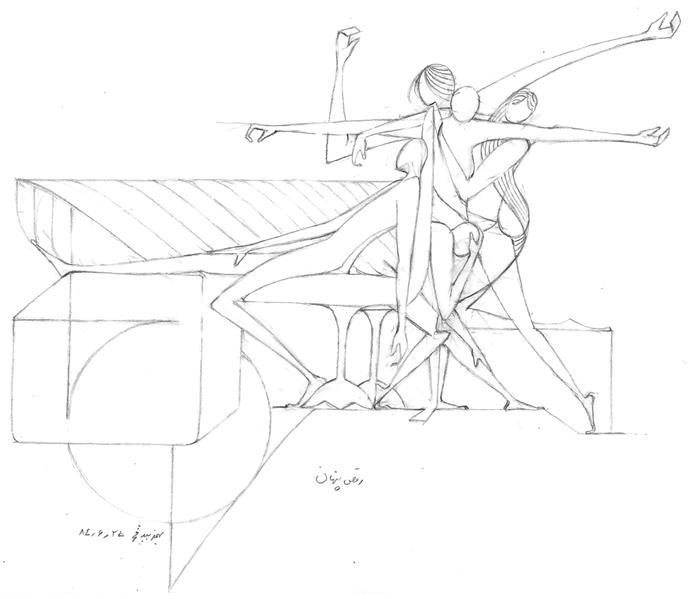 هنر نقاشی و گرافیک محفل نقاشی و گرافیک بهمن بیدقی #رقصِ پنهان