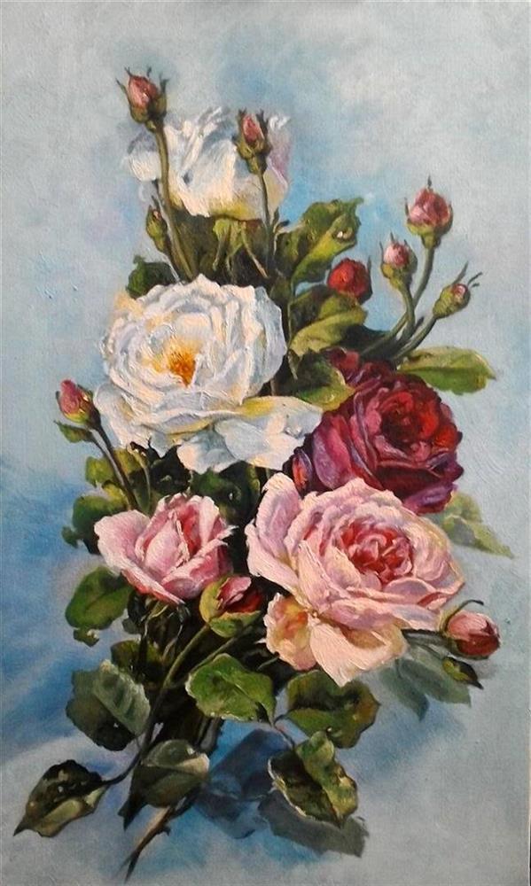 هنر نقاشی و گرافیک محفل نقاشی و گرافیک سهیلا حسن زاده رنگ و روغن روی بوم
سایز 60*30