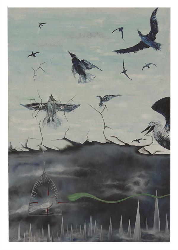 هنر نقاشی و گرافیک محفل نقاشی و گرافیک ALIREZA FARAMARZI نام اثر : پرنده رفتنی است 
رنگ روغن روی بوم 
140*100