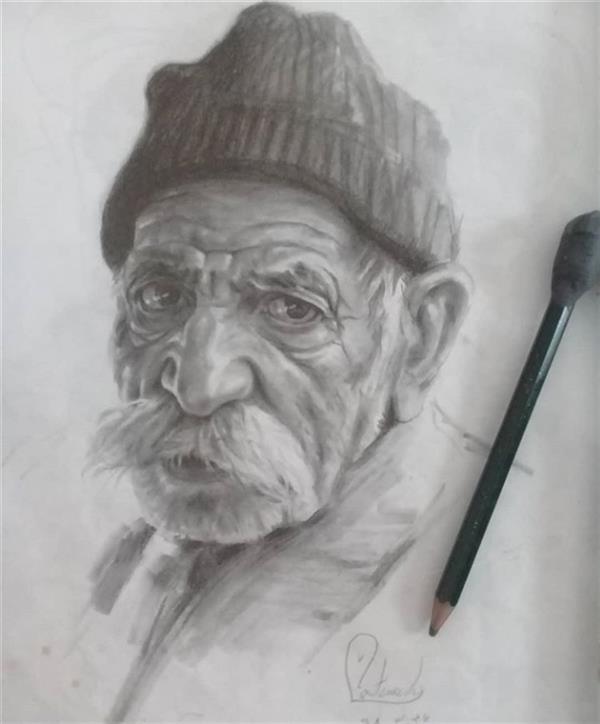 هنر نقاشی و گرافیک محفل نقاشی و گرافیک فاطمه عابدینی #پیرمرد
#طراحی
#قبول‌سفارشات‌شما