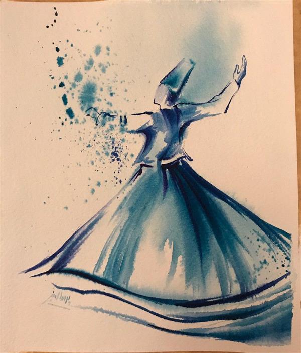 هنر نقاشی و گرافیک محفل نقاشی و گرافیک پریسا امینی شریفی #رقص_سماء
#آبرنگ
مقوای فابریانو
ابعاد 22*26
