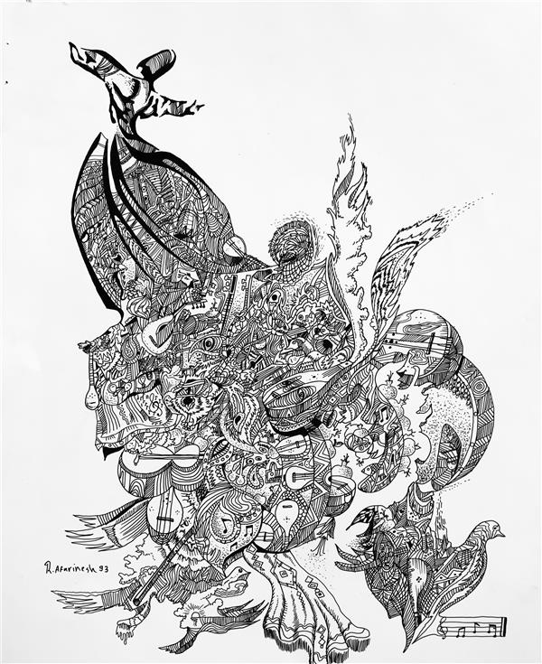 هنر نقاشی و گرافیک محفل نقاشی و گرافیک رضا آفرینش سماع
راپید روی کاغذ گلاسه
سال ۹۳