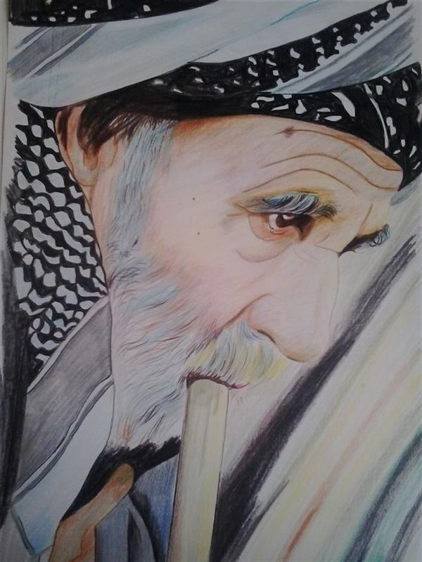 هنر نقاشی و گرافیک محفل نقاشی و گرافیک رضا زارعی قاله مه ره ، مداد رنگی