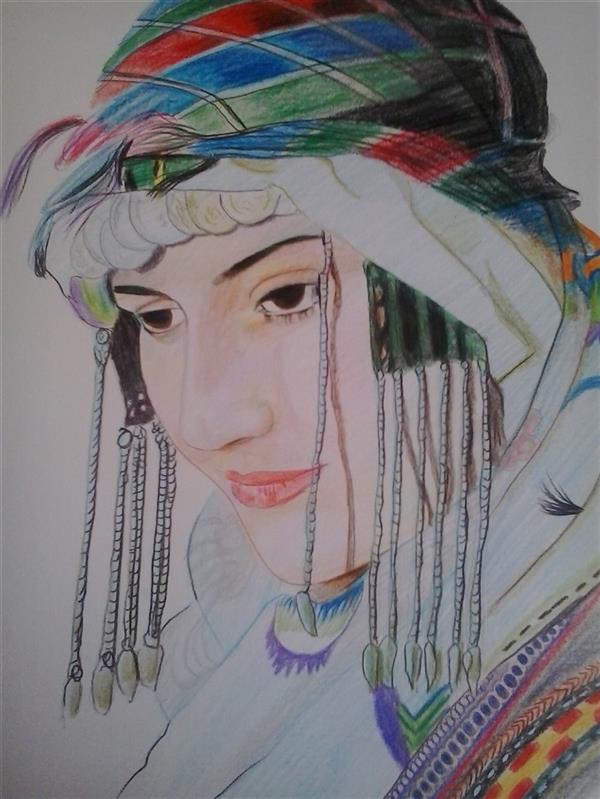 هنر نقاشی و گرافیک محفل نقاشی و گرافیک رضا زارعی کیژه ، مداد رنگی.