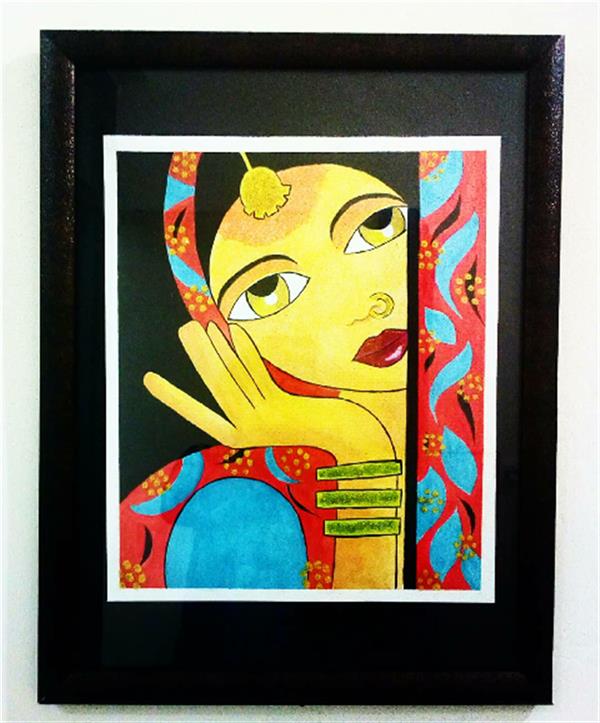 هنر نقاشی و گرافیک محفل نقاشی و گرافیک Artist-hediyeh-A تابلونقاشی طرح زن هندی
تکنیک:آبرنگ با اکلیل
سایز:33×43