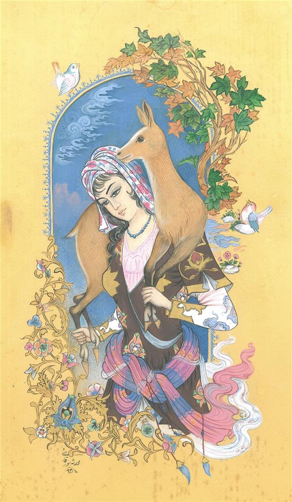 هنر نقاشی و گرافیک محفل نقاشی و گرافیک Mohadeseh Boorghani نقاشی مینیاتور گل اندام _۲۵*۳۵ (۱۳۹۳)
اندازه با قاب ۳۸*۵۰