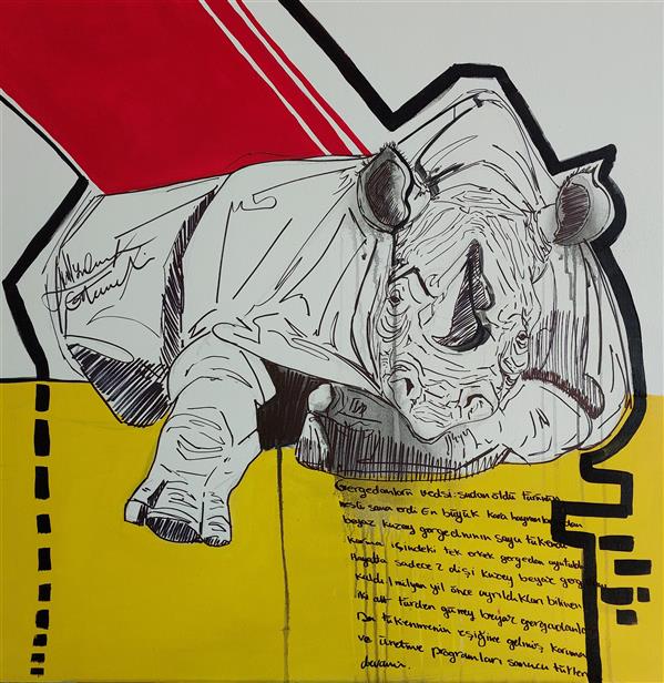هنر نقاشی و گرافیک محفل نقاشی و گرافیک یاسمن قندی نام اثر : rhino No.2
نام هنرمند : یاسمن قندی
سال خلق : ۱۴۰۲
مدیا و متریال : اکرلیک و ماژیک روی بوم