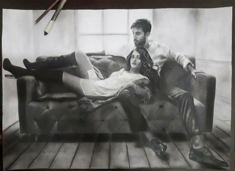 هنر نقاشی و گرافیک محفل نقاشی و گرافیک M-s طراحی حرفه ای سیاه قلم ۵۰ در ۷۰