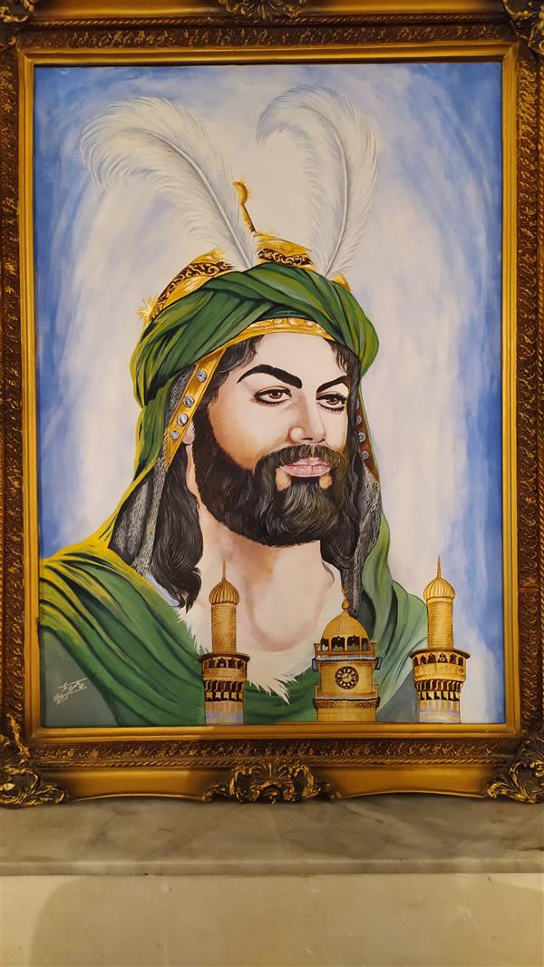 هنر نقاشی و گرافیک محفل نقاشی و گرافیک Tara نام اثر حضرت ابوالفضل،
تکنیک:گواش،
سال خلق اثر (محرم 83)
سایز:50/70